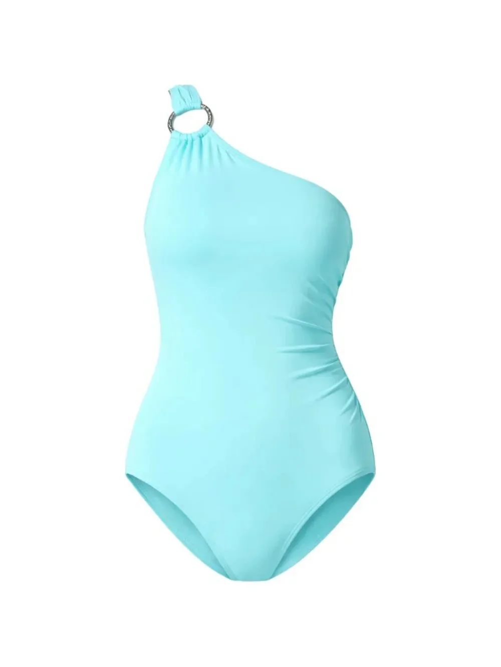 ✨ Michael Kors Embellished One-Shoulder Underwire One-Piece Swimsuit Size 6 NWT